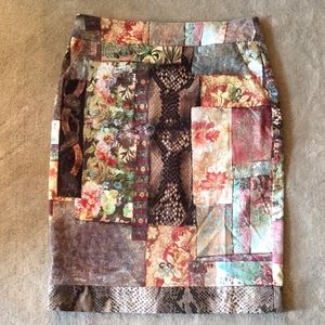 Walking Art cut corduroy skirt.